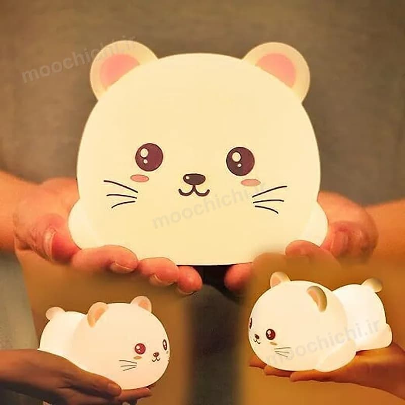 چراغ خواب سیلیکونی گربه کیوت - موچی چی