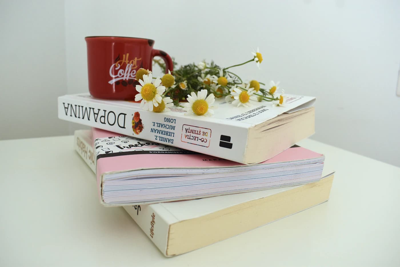 پشتهای از کتابها و لیوان قهوه؛ ایدهی هدیه برای آدم کتابخوان