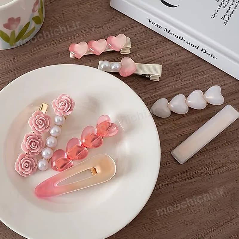گیره مو قلب و گل پینترستی - موچی چی